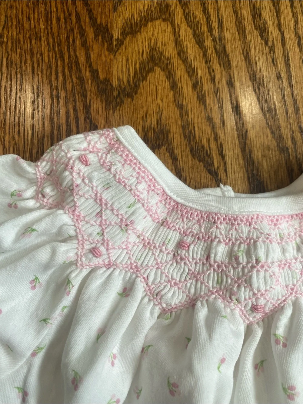 bella bliss Baby Girl's Casey Floral Cotton Bubble Romper, size 6M. Like new